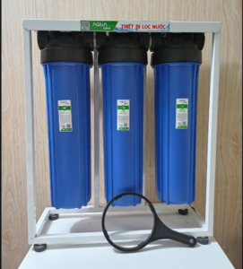 BỘ 3 CỐC LỌC THÔ 20IN BÉO(3X)GIÁ NANO CHÂN CAO(UF)