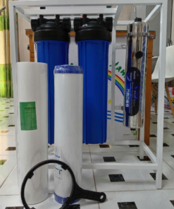 BỘ 2 CÔC LỌC THÔ BÉO + UF 3000L ( Khung Sơn Tĩnh Điện)