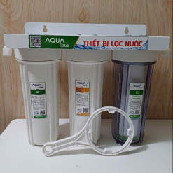 Bộ 3 Cốc lọc thô 10in giá sắt nano( Cation+UF)