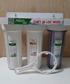Bộ 3 Cốc lọc thô 10in giá sắt nano( Cation+UF)