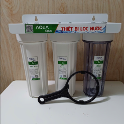 Bộ 3 Cốc lọc thô 10in giá sắt nano( Cation)
