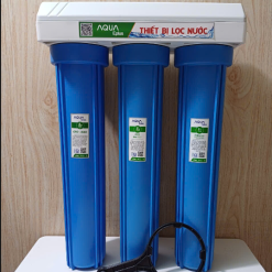 BỘ 3 CỐC LỌC THÔ 20IN ĐÚC LIỀN ( 3 xanh) ( Bộ lõi 20in CTO)