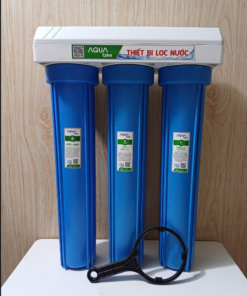 BỘ 3 CỐC LỌC THÔ 20IN ĐÚC LIỀN ( 3 xanh) ( Bộ lõi 20in CTO)