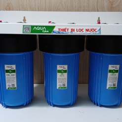 BỘ 3 CỐC LỌC THÔ 10IN BÉO ( 3 XANH) GIÁ NANO ( Bộ lõi 10in béo CTO)
