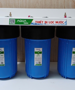 BỘ 3 CỐC LỌC THÔ 10IN BÉO ( 3 XANH) GIÁ NANO ( Bộ lõi 10in béo CTO)
