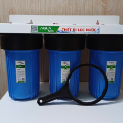 BỘ 3 CỐC LỌC THÔ 10IN BÉO ( 3 XANH) GIÁ NANO ( UF )