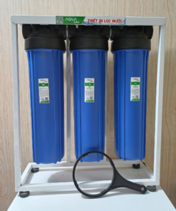 BỘ 3 CỐC LỌC THÔ 20IN BÉO(3X)GIÁ NANO CHÂN CAO(UF)
